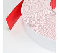 Kraftboss - Listello per finestra "BIANCO PIATTO" 5 rotolo, larghezza 50 mm, listello piatto, listello di finitura, listello in plastica, modanatura decorativa "WEISS MATT"