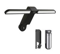 KraftG ravo - Leggio per leggio, compatibile con luci e 2 livelli di luminosità, adattatore per montaggio a vite da 1/4", nero
