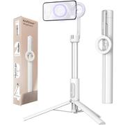 KraftGeek Treppiede magnetico per selfie per iPhone, 64 pollici treppiede per telefono per Magsafe, supporto per telefono da viaggio con telecomando per iPhone 16 Pro Max