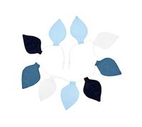 KraftKids Bandierine in tessuto di mussola blu scuro bianco fatto a mano