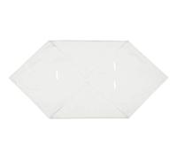 KraftKids - Coperta per ovetto in lino, 75 x 75 cm, colore: Bianco