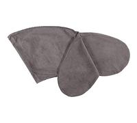 KraftKids Federa per cuscino da allattamento in Cord Breitcord grigio, lunghezza bordo esterno 190 cm, federa per cuscino per allattamento realizzata a mano in UE
