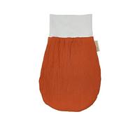 KraftKids Pagliaccetto a doppia crespa, rosso autunno/inverno, in mussola di cotone e caldo pile, disponibile in due misure