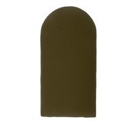 KraftKids Pannello da parete imbottito, spessore 4 cm, modulare, forma arrotondata, doppia crepa, verde autunno, 100% cotone, design per la camera da letto, cameretta dei bambini, EU