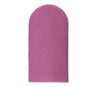 KraftKids Pannello da parete imbottito, spessore 4 cm, modulare, forma arrotondata, magenta scuro, in 100% lino, design per la camera da letto, cameretta dei bambini, EU