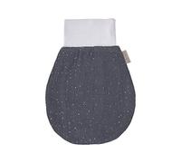 KraftKids Sacco nanna in mussola a pois dorati su grigio per autunno/inverno in mussola di cotone e caldo pile disponibile in due misure