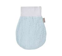 KraftKids Sacco nanna in mussola a pois dorati su verde per autunno/inverno in mussola di cotone e caldo pile disponibile in due misure