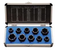 10 Estrattori Di Teschi Di Bulloni Vite Noccioline Danneggiati Di 9 Per 19mm