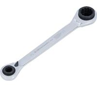 Kraftmann, 30007, Chiave a cricchetto, 4 in 1, 10 x 13 e 17 x 19 mm