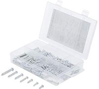 Kraftmann 8072 - Foglio di viti metalliche assortimento, 175 pezzi,