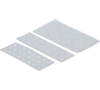 Kraftmann 80866 - Set elastico, 46 pezzi, autoadesiva, trasparente,