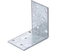 Kraftmann 80946 - Connettore ad angolo, galvanizzato, 60 x 60 x 40 x 2,5 mm