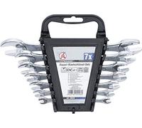 Kraftmann Forza Uomo 30030 - Set di chiavi a forchetta doppia, 6 X 7 - 19 X 22 mm, 7 pezzi