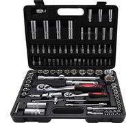 Kraftmann - Kit Di Utensili E Chiavi A Bussola Da 1/4" E 1/2", 94 Pezzi - NUOVO