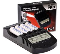 Kraftmax BC-4000 Pro - Caricatore rapido ad alte prestazioni, ottimizzato per batterie di ultima generazione (ad esempio Eneloop di colore nero), 4.8V