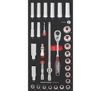 Kraftwerk 105.401.002 Set di bussole 3/8" 32-pz. Inlay 20x40