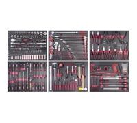 Kraftwerk 105.515.000 Assort. di utensili, EVA, 1/4"+ 3/8"+ 1/2", 280 pz.