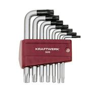 KRAFTWERK 3609 - Set 9 chiavi maschio a gomito TX sicure T10-T50