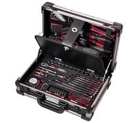 Kraftwerk 3944 - Cassetta degli attrezzi professionale in alluminio, 123 pezzi