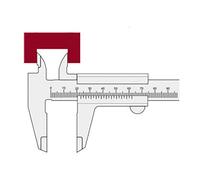 Kraftwerk Calibro A Corsoio 2970 150 Mm 0.05 Mm X 1/128´´ Silver