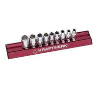 Kraftwerk Tools 100599 9pz- Set MAGALU di chiavi a bussola in pollici 1/4"