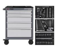 Kraftwerk Tools 102.115.100 Carrello da officina BT700, 5 cassetti, 154 pz.