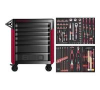 Kraftwerk Tools 102.417.001 PRO LINE Carrello da officina PT800 7 cassetti 103 pz.