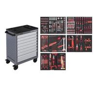Kraftwerk Tools 102.470.509 Carrello da officina BT700 8 cassetti 236 pz.