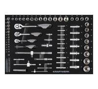 Kraftwerk Tools 105.102.011 Inserto di bussole 1/4"+3/8"+1/2" 86-pz.