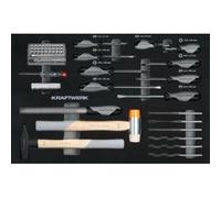Kraftwerk Tools 105.102.018 Cassetto Cacciavite / portautensili a percussi 49-pz.