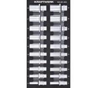 Kraftwerk Tools 105.301.003 1/2'' Bussola esagonale metrica lunga 20-pz. Inlay 20x40