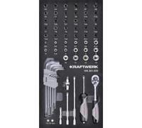 Kraftwerk Tools 105.301.035 1/4" set cricchetto reversibile 61-pz. Inserto 20x40