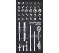 Kraftwerk Tools 105.301.036 Set di cricchetti reversibili 3/8" 40-pz. Inserto 20x40