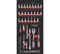 Kraftwerk Tools 105.401.001 Set di bussole 1/4" 46-pz. Inlay 20x40