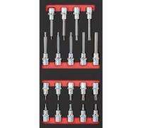 Kraftwerk Tools 105.401.010 Set di bussole 1/2" 19-pz. Inlay 20x40