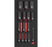 Kraftwerk Tools 105.401.029 Bussole impact 1/2" lungo 15pz. Inlay 20x40