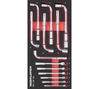 Kraftwerk Tools 105.401.038 PRO LINE EVA3 Set di chiavi a pipa 7-19 mm 20x40 13 pz.