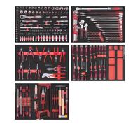 Kraftwerk Tools 105.515.000 Assort. di utensili, EVA, 1/4"+ 3/8"+ 1/2", 280 pz.