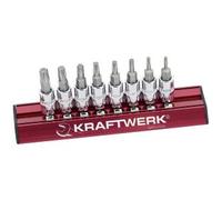 Kraftwerk Tools 105099 8pz- Set MAGALU di chiavi a bussola giravite TX 1/4"