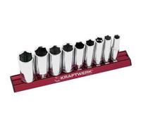 Kraftwerk Tools 201599 9pz- Set MAGALU di chiavi a bussola lunghe in pollici 3/8"