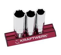 Kraftwerk Tools 201998 3pz-Set MAGALU di chiavi a bussola per candele 3/8"