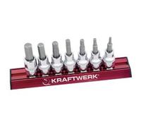 Kraftwerk Tools 206099 7pz- Set di chiavi a bussola giravite esagonali 3/8"