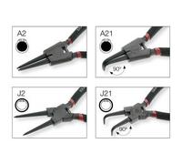 Kraftwerk 2212 4pz- Set assortito di pinze per seeger