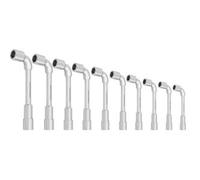 Kraftwerk Tools 2597-99 10pz- Set chiavi a pipa con gomito smussato 8-19 mm