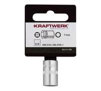 Kraftwerk Tools 303.211.070 BASIC LINE Chiave a bussola 1/4" 7 mm con gancio