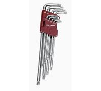 Kraftwerk Tools 3607 9pz- Serie chiavi maschio Torx T10-T50, lucide