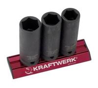 Kraftwerk Tools 381099 3pz- Set MAGALU chiavi a buss. a macc. (17-19-21mm) 1/2"