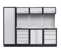 Kraftwerk Tools 3964BIX Parete d'officina MOBILIO a 4 elementi - Inox.