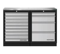 Kraftwerk Tools 3964K-940IX Mobilio 2 combi, inox, 4 & 9 cassetti