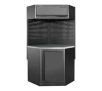 Kraftwerk Tools 3964K-BLK-011-IX MOBILIO BLK Mobili d'angolo a 1 elementi, Inox